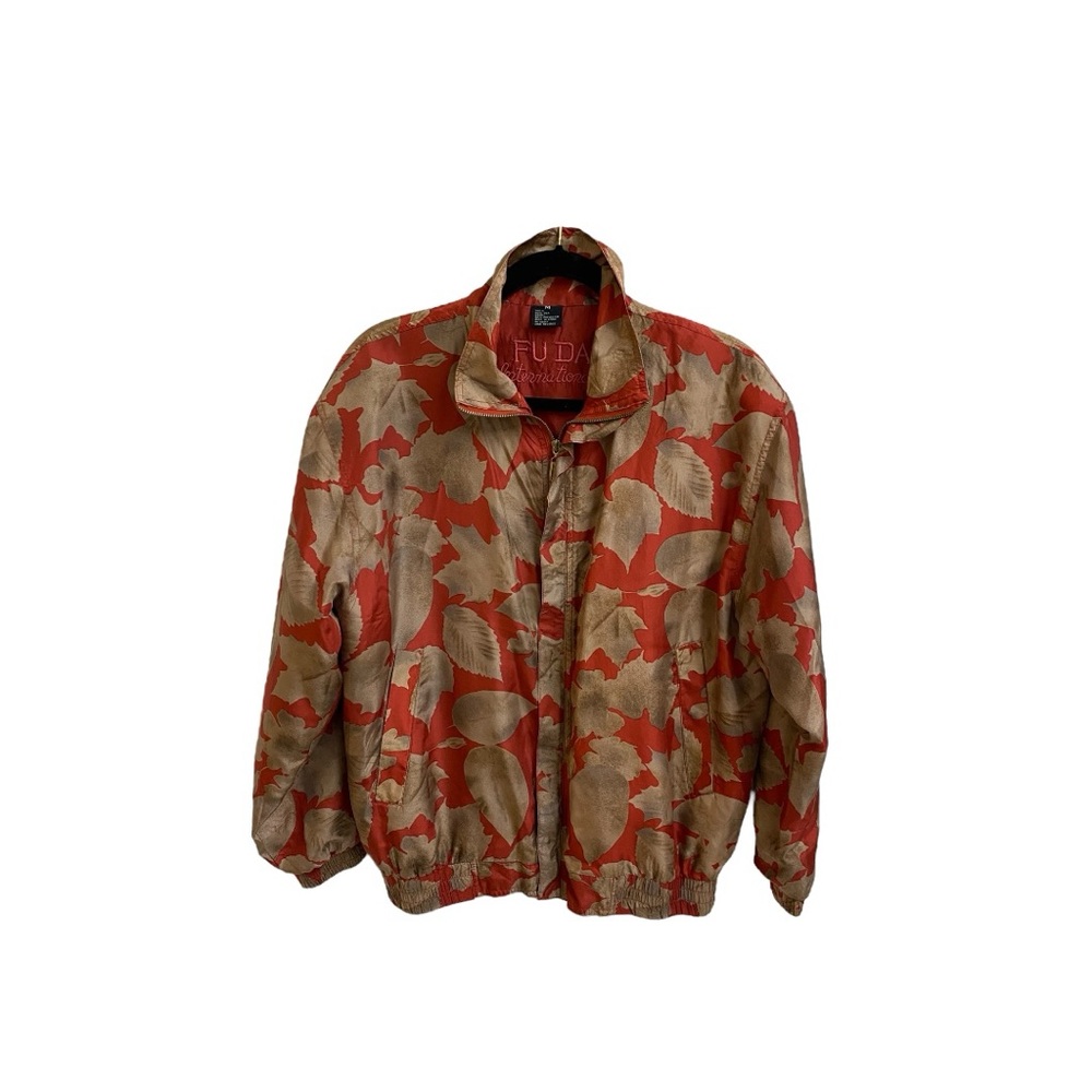 Fuda International Silk Bomber Jacket Size M